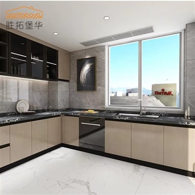 High Gloss Handleless Kitchen Cabinets